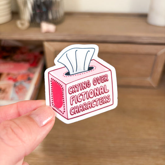 Crying Over Characters Vinyl Sticker