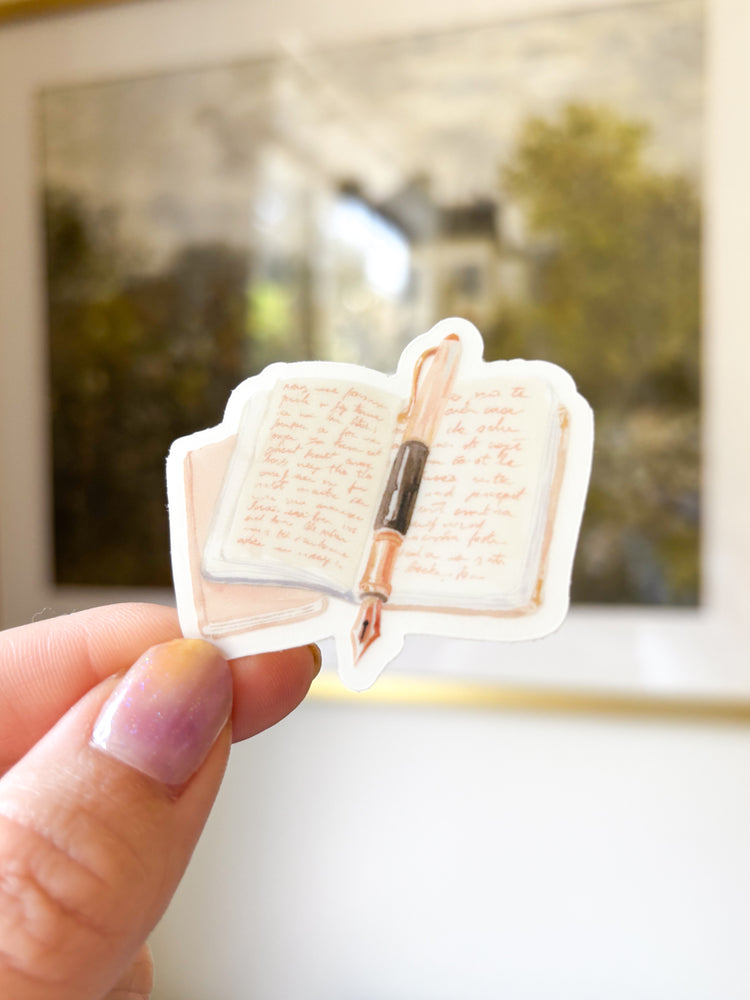 Fall Diary Vinyl Sticker