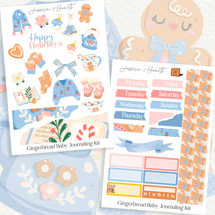 Gingerbread Baby Journaling Kit