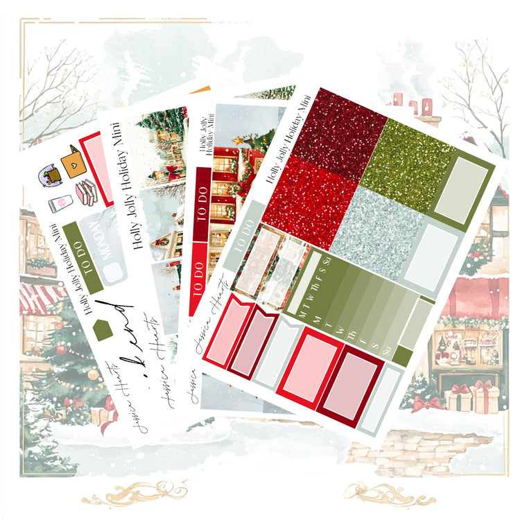 Holly Jolly Holiday MINI Sticker Kit