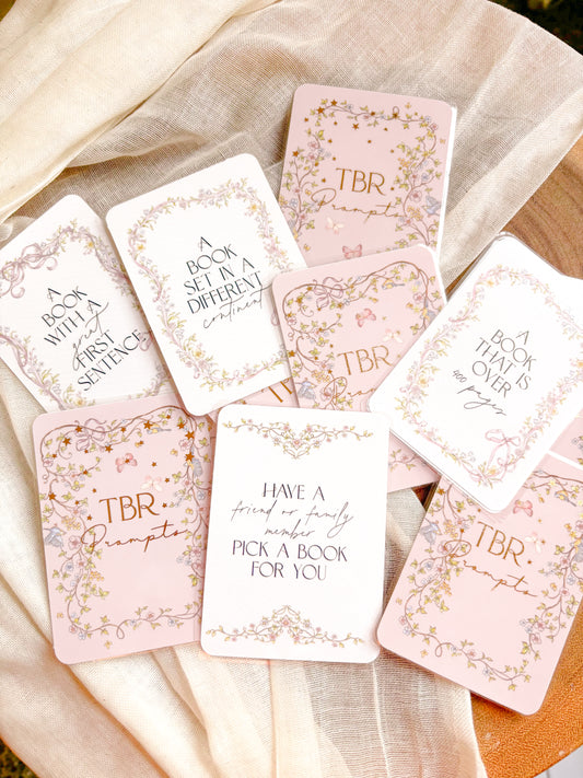 Ethereal Book TBR Prompt Deck (includes 24 TBR Prompt cards)