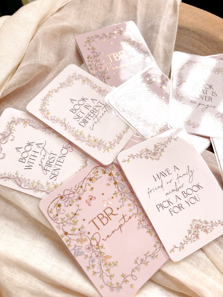 Ethereal Book TBR Prompt Deck (includes 24 TBR Prompt cards)