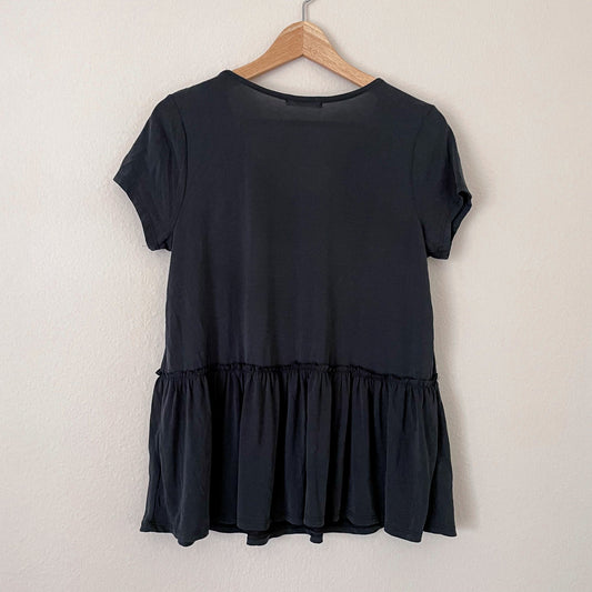 Ruffle Soft Short Sleeve Top