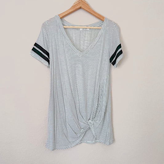 Knotted Striped Short Sleeve