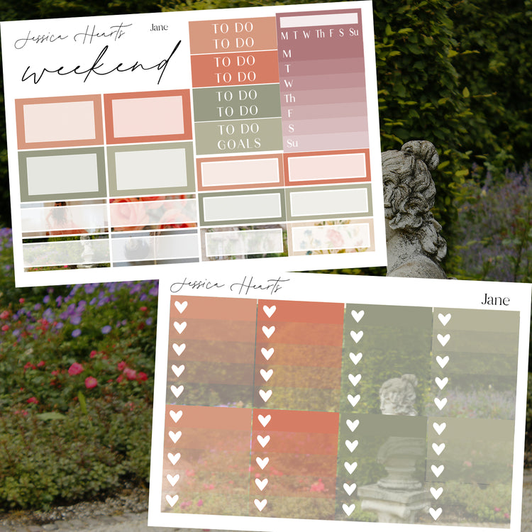 Jane Weekly Sticker Kit