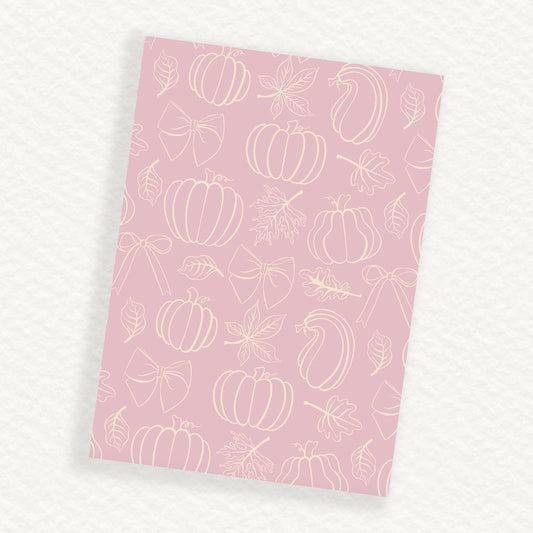 Lavender Pumpkins B6 Journaling Background Sticker Sheet