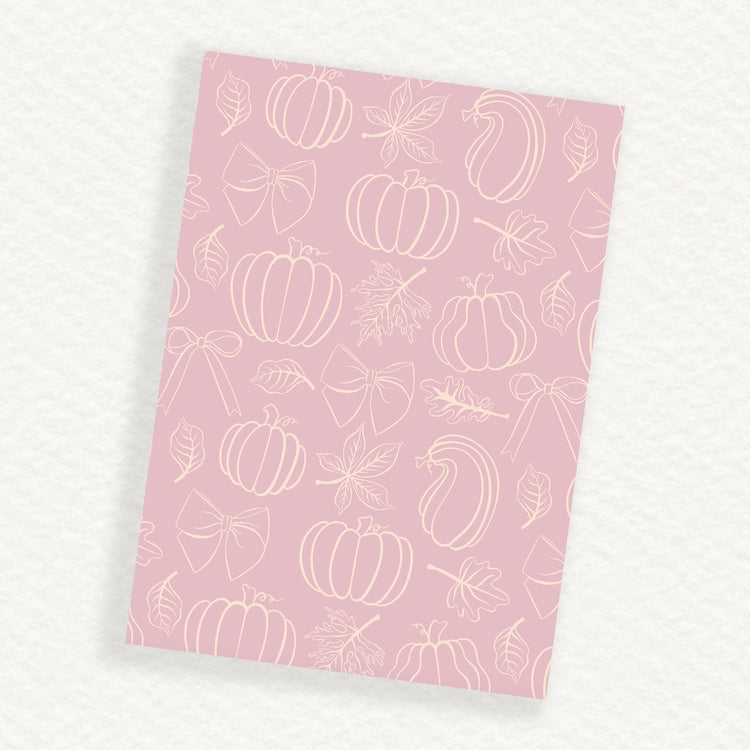 Lavender Pumpkins B6 Journaling Background Sticker Sheet