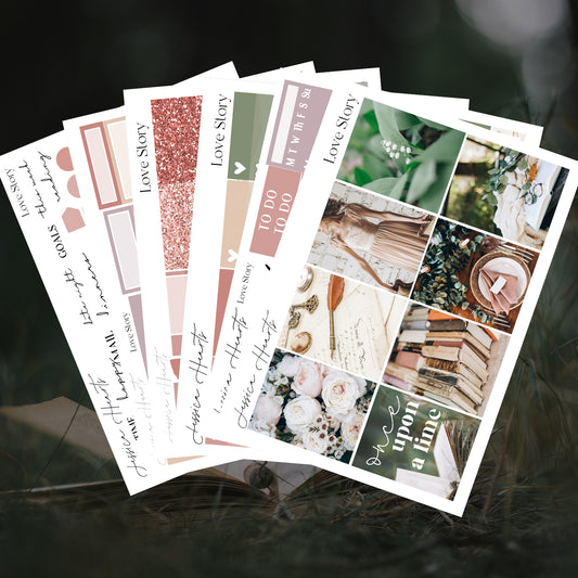 Love Story Weekly Sticker Kit