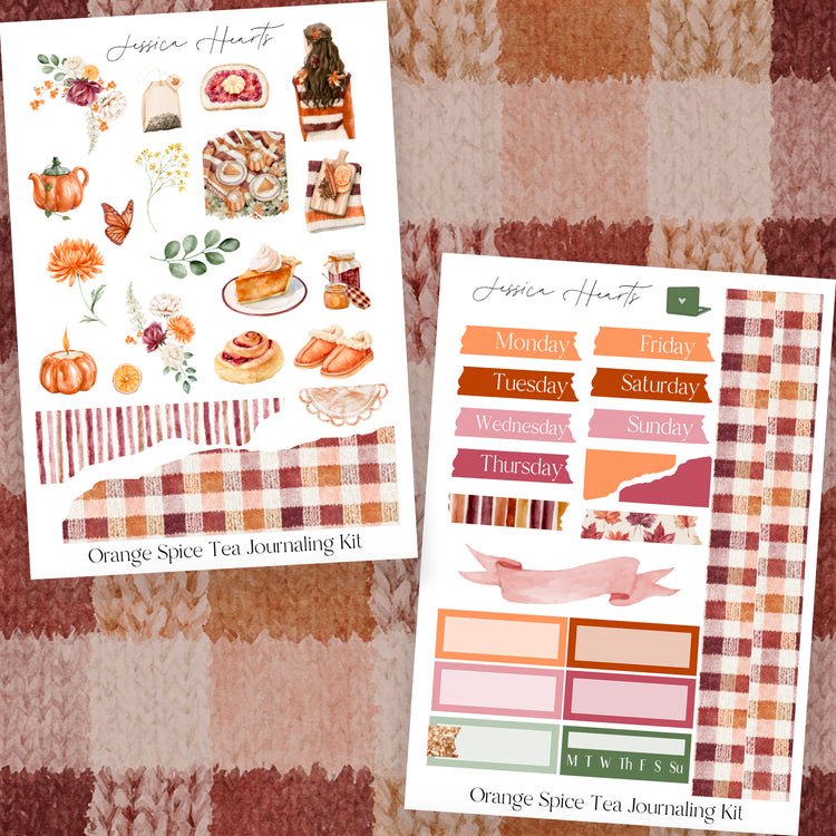 Orange Spice Tea Journaling Kit