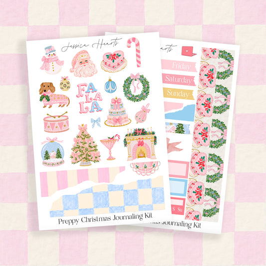 Preppy Christmas Journaling Kit