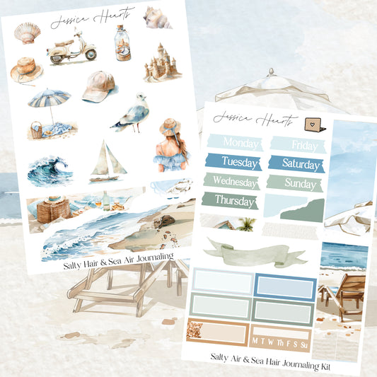 Salty Hair & Sea Air Journaling Kit