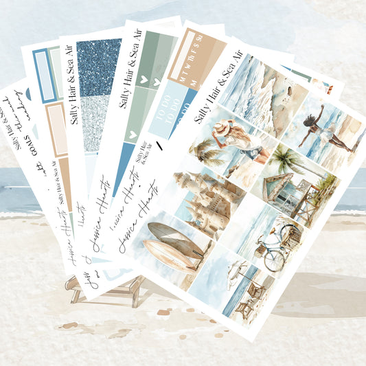 Salty Hair & Sea Air Weekly Sticker Kit