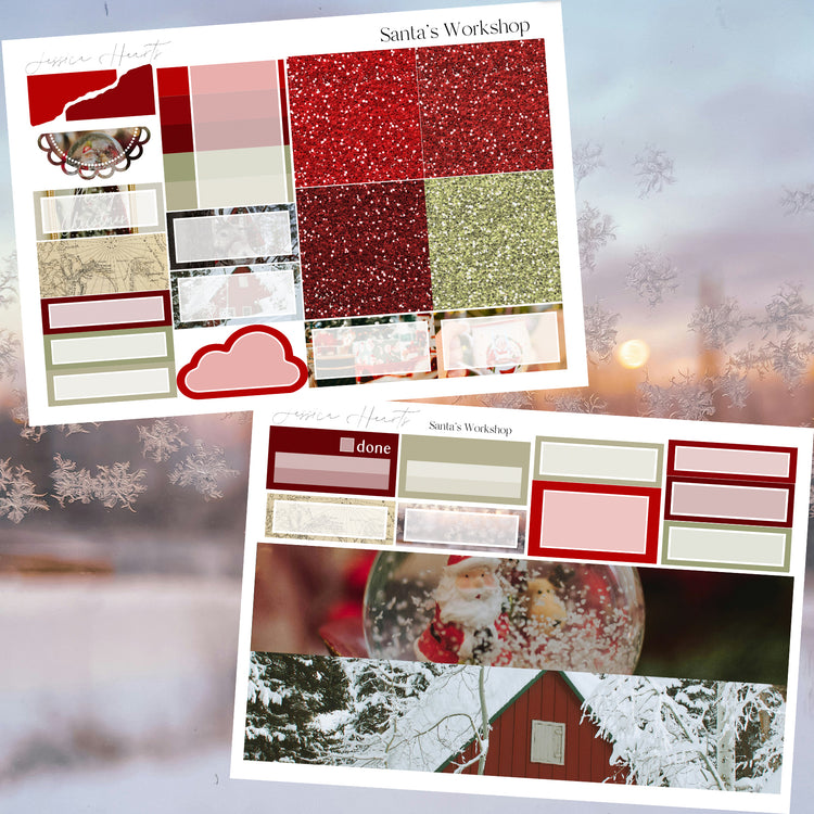 Santa's Workshop Weekly Sticker Kit