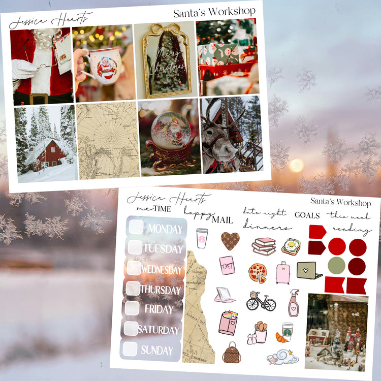 Santa's Workshop Weekly Sticker Kit