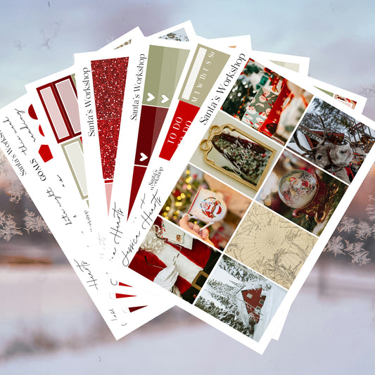 Santa's Workshop Weekly Sticker Kit