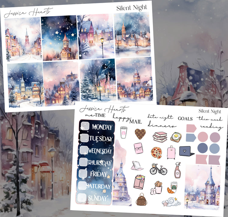 Silent Night 2025 Weekly Sticker Kit