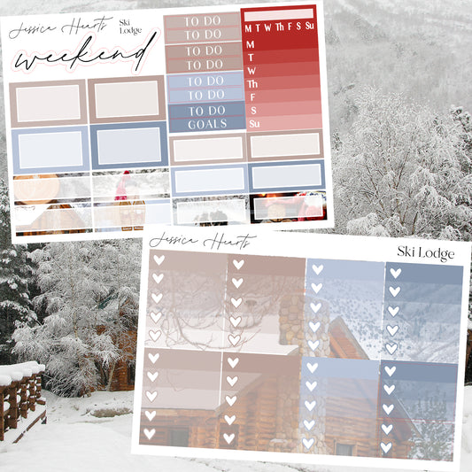 Ski Lodge Weekly Sticker Kit