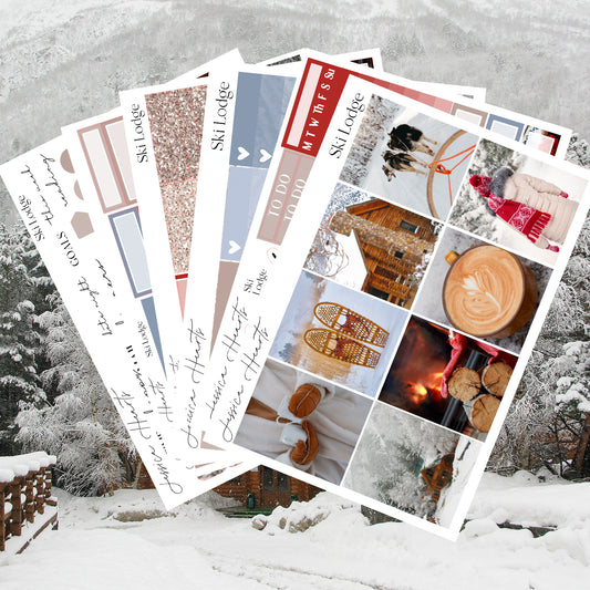 Ski Lodge Weekly Sticker Kit