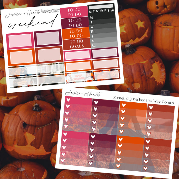 Something Wicked This Way Comes Weekly Sticker Kit