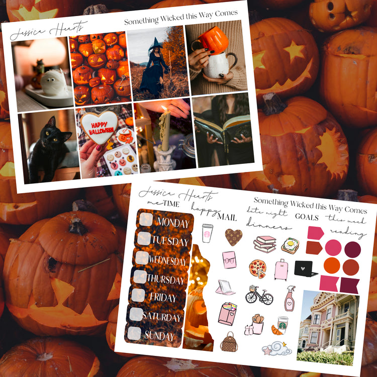 Something Wicked This Way Comes Weekly Sticker Kit