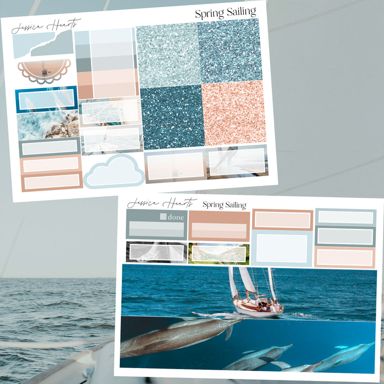 Spring Sailing Weekly Sticker Kit