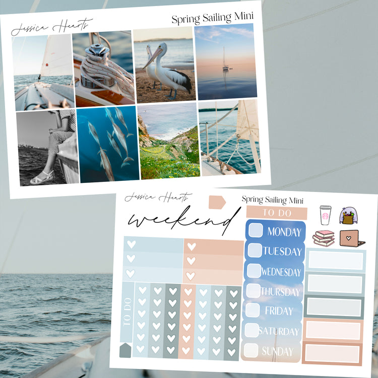 Spring Sailing MINI Sticker Kit