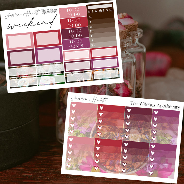 The Witches Apothecary Weekly Sticker Kit