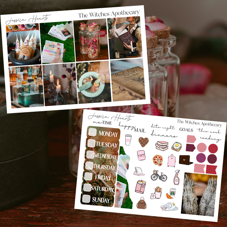 The Witches Apothecary Weekly Sticker Kit