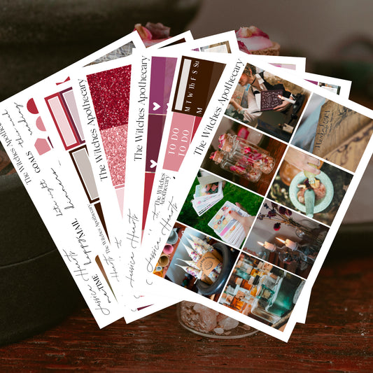 The Witches Apothecary Weekly Sticker Kit