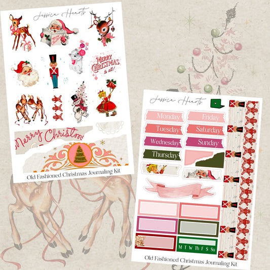 An Old Fashioned Christmas Journaling Kit - Jessica Hearts