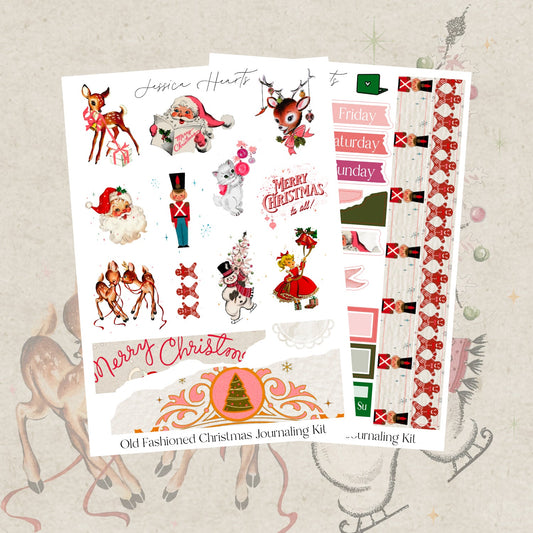 An Old Fashioned Christmas Journaling Kit - Jessica Hearts