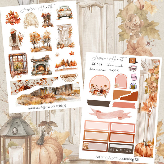 Autumn Aglow Journaling Kit (new format) - Jessica Hearts