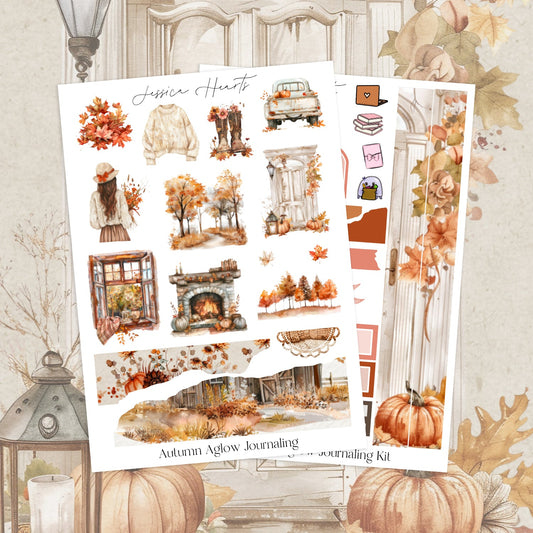 Autumn Aglow Journaling Kit (new format) - Jessica Hearts