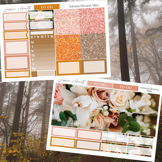 Autumn Dreams MINI Sticker Kit - Jessica Hearts