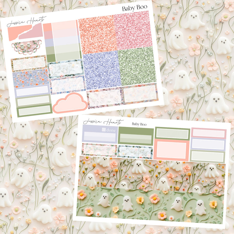 Baby Boo Weekly Sticker Kit - Jessica Hearts