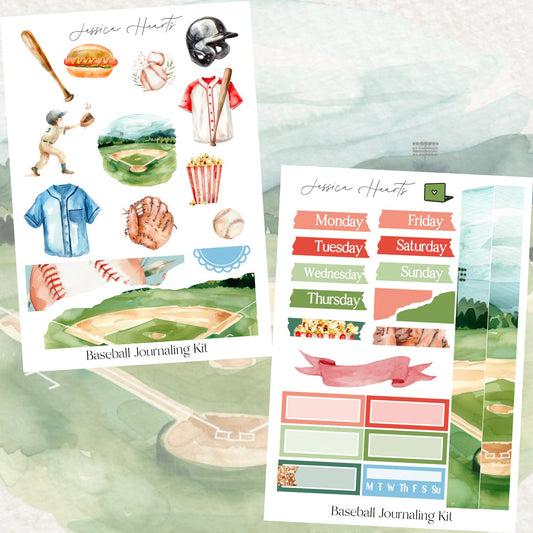 Baseball Journaling Kit - Jessica Hearts