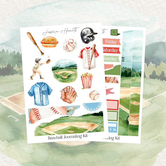 Baseball Journaling Kit - Jessica Hearts