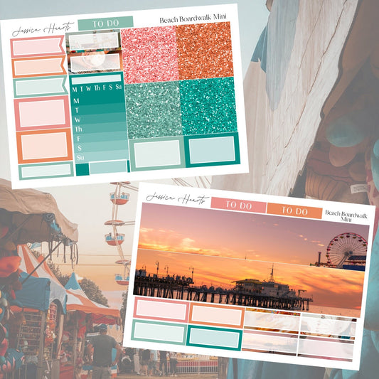 Beach Boardwalk MINI Sticker Kit - Jessica Hearts