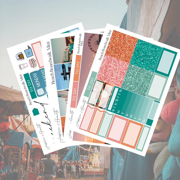 Beach Boardwalk MINI Sticker Kit - Jessica Hearts