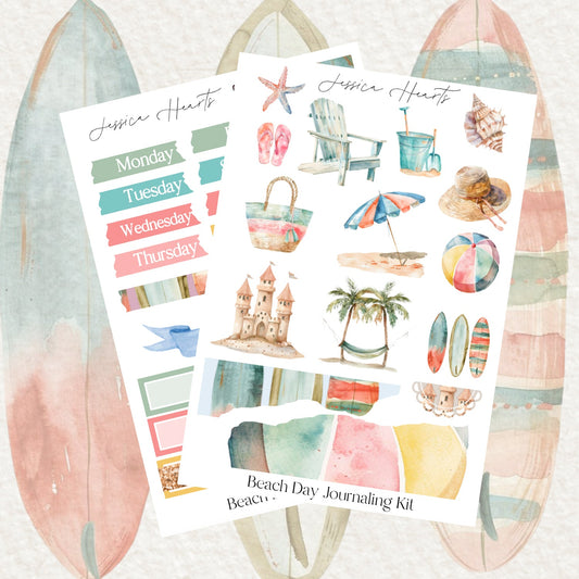 Beach Day Journaling Kit - Jessica Hearts