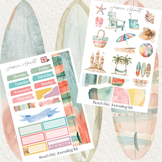 Beach Day Journaling Kit - Jessica Hearts