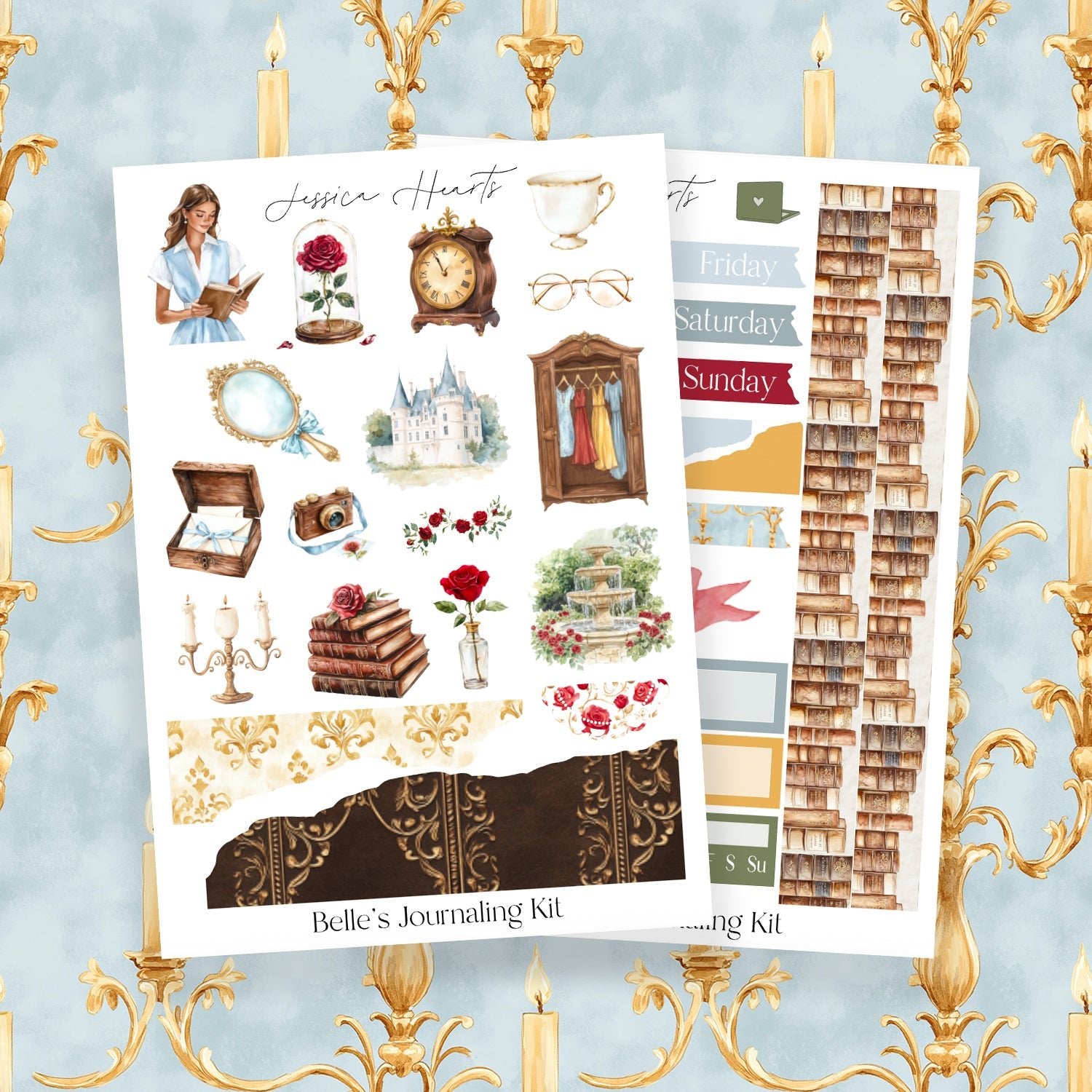 Belle's Journaling Kit - Jessica Hearts