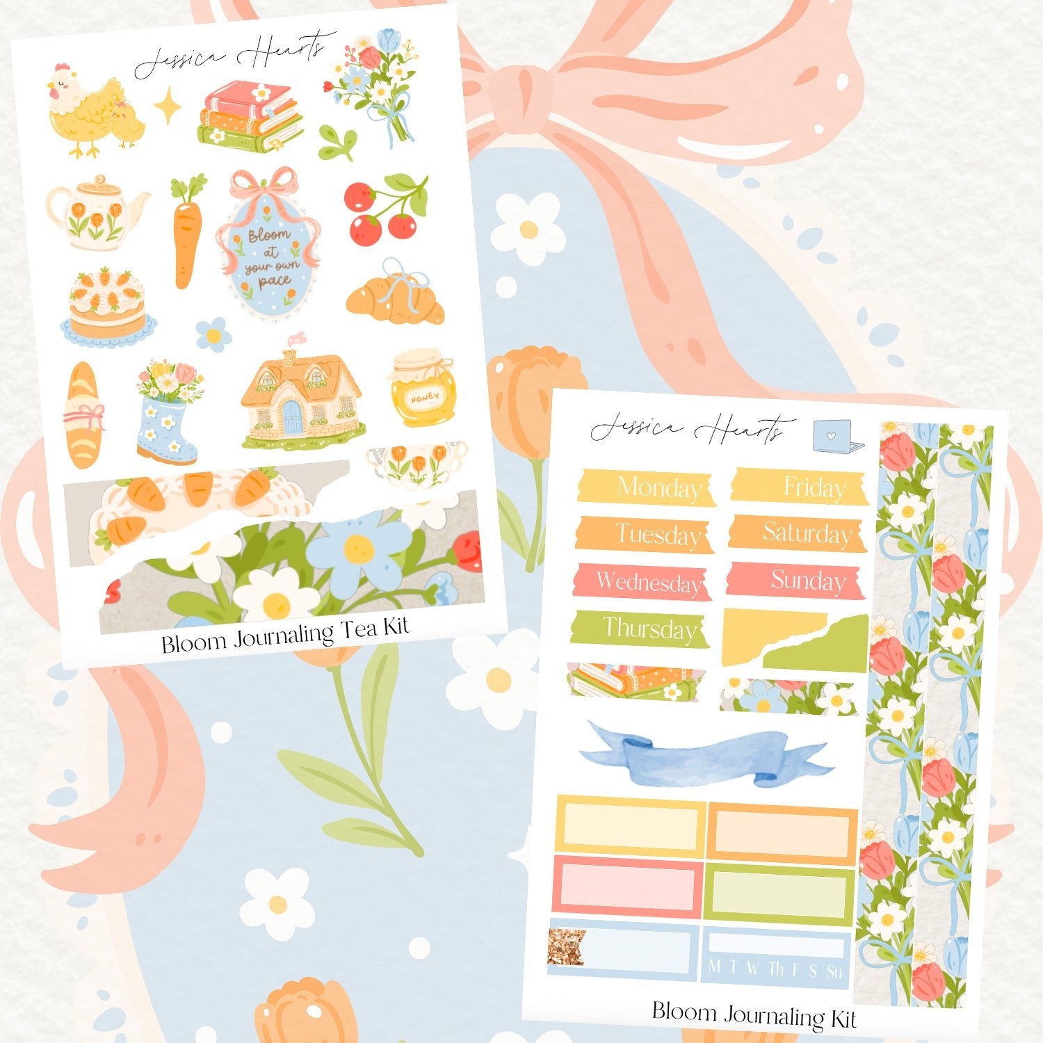 Bloom Journaling Kit - Jessica Hearts