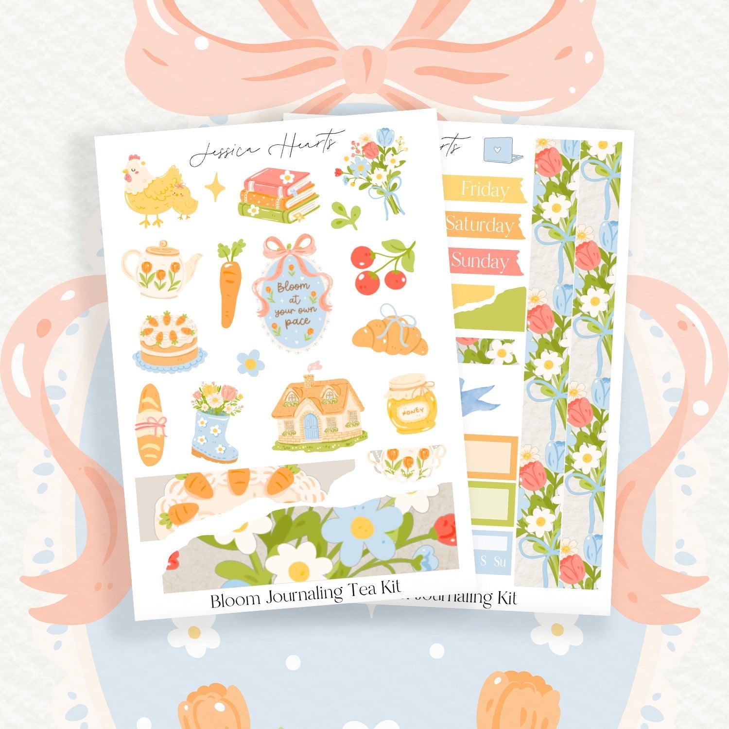 Bloom Journaling Kit - Jessica Hearts