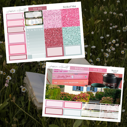 Booked MINI Sticker Kit - Jessica Hearts