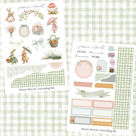 Bunny Burrow Journaling Kit - Jessica Hearts