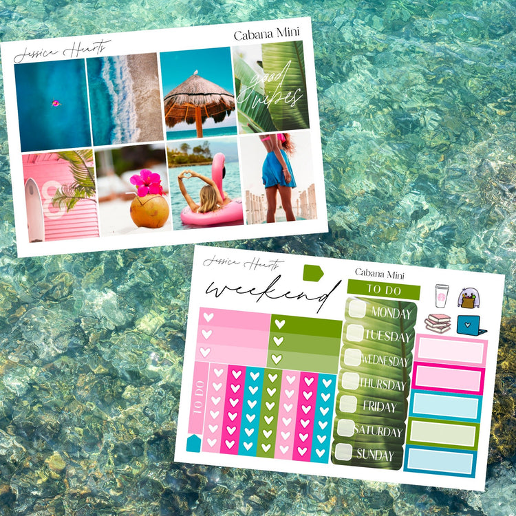 Cabana MINI Sticker Kit - Jessica Hearts
