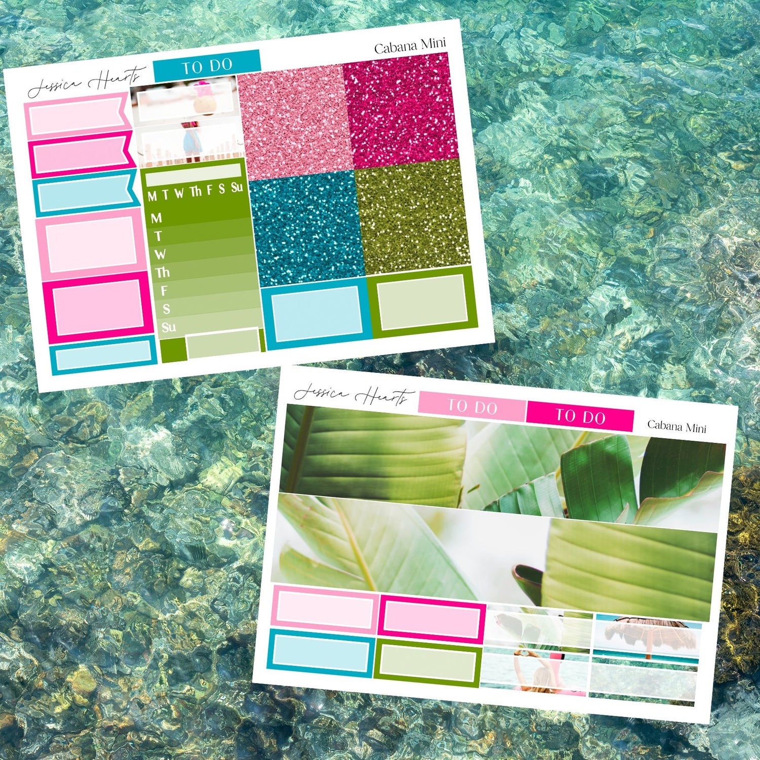Cabana MINI Sticker Kit - Jessica Hearts
