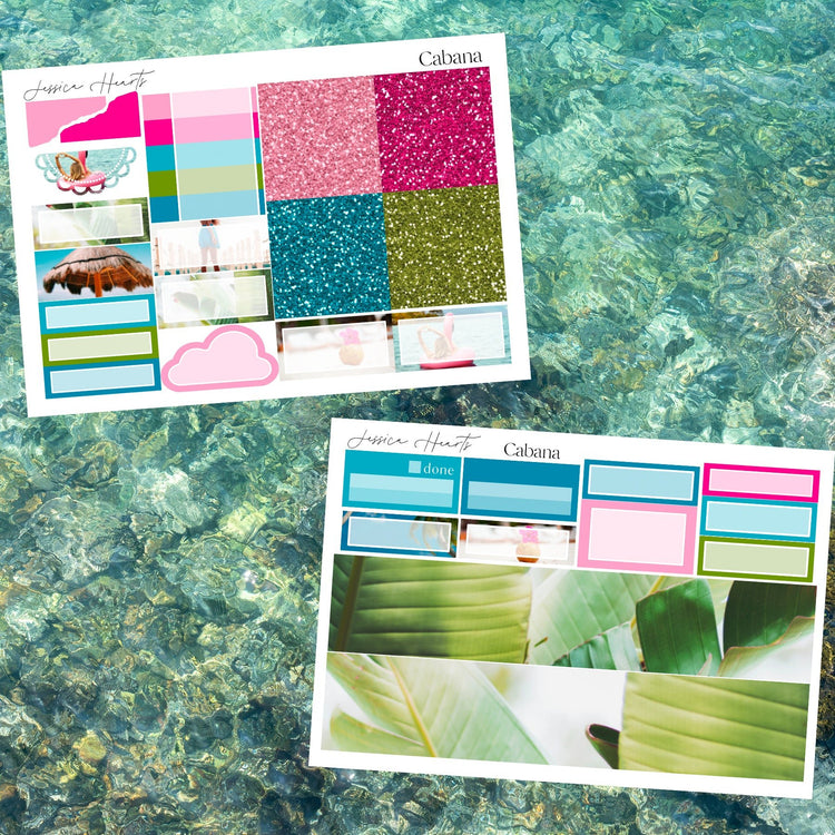 Cabana Weekly Sticker Kit - Jessica Hearts
