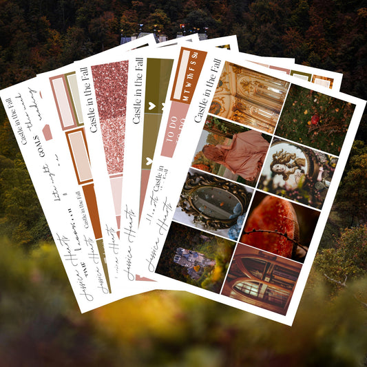 Castle in the Fall Weekly Sticker Kit - Jessica Hearts